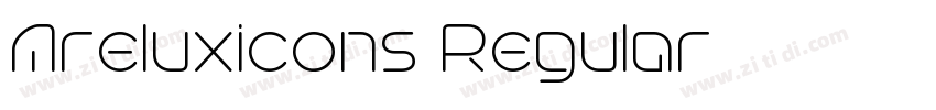 Areluxicons Regular字体转换
